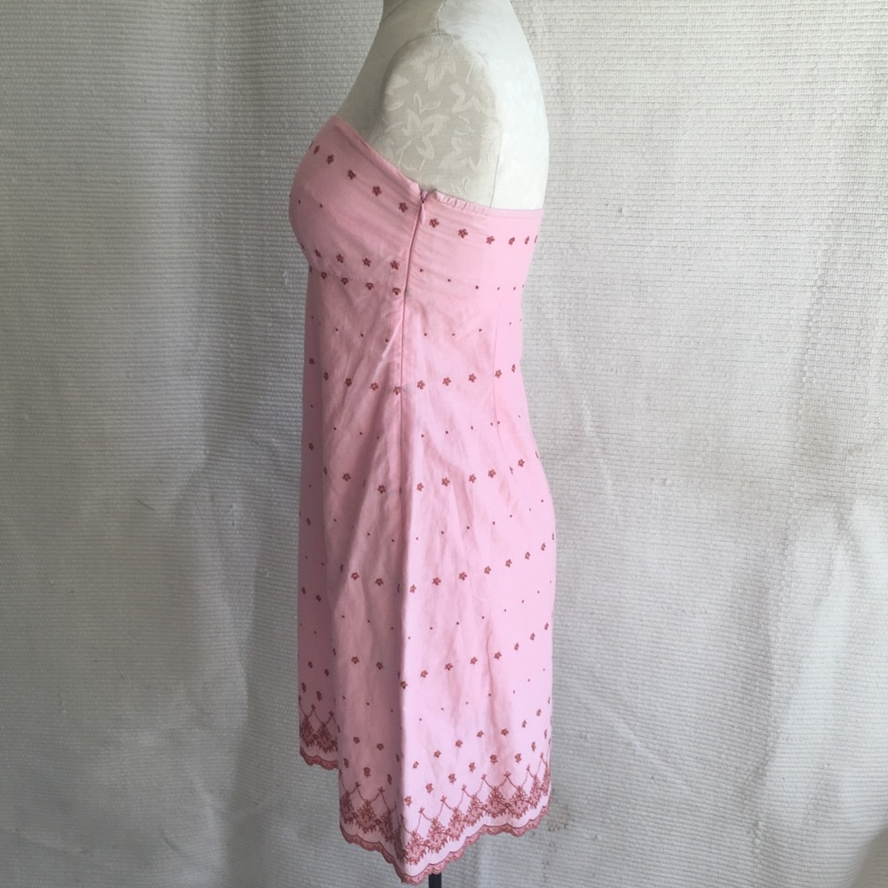 Vintage 90s S/M Easter Barbie Designer Strapless Boho Princess Dress - Picture 5 of 8